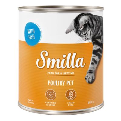 24x800g Tender Fish & Poultry Smilla Wet Cat Food