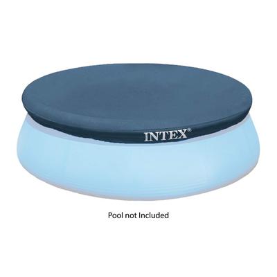Intex 28020E 7.3 Feet Easy Set Swimming Pool Debris Vinyl Cover Tarp, Blue - 3.56