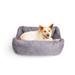 Burrow Dog Bed, 32" L X 24" W X 12" H, Medium, Gray