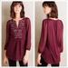 Anthropologie Tops | Anthropologie - One September Embellished Top | Color: Purple/Red | Size: Xs