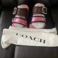 Coach Shoes | Coach Slip On Shoes. Has A Platform. | Color: Brown/Pink | Size: 10