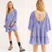 Free People Dresses | Free People Lola Dress | Color: Blue/White | Size: L