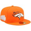 Men's New Era Orange Denver Broncos Super Bowl XXXIII Pop Sweat 59FIFTY Fitted Hat