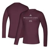 Men's adidas Maroon Mississippi State Bulldogs Creator Long Sleeve Performance T-Shirt