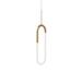 Kuzco Lighting Huron 1 - Light Modern Linear Pendant in White/Yellow | 24 H x 8.25 W x 1 D in | Wayfair PD95108-BG