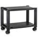 Mount-It Height Adjustable Under Desk Printer Stand w/ Wheels, Rolling Printer Cart Plastic in Black | 14.4 H x 13 W x 12.62 D in | Wayfair MI-7854