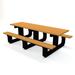 Frog Furnishings Park Place Outdoor Picnic Table Plastic in Brown | 30.5" H x 72" W x 58" D | Wayfair PB6CEDPARKP