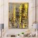 Orren Ellis Traditional Framed Canvas Wall Art Print_Yellow Metal in Gray/Yellow | 32 H x 16 W in | Wayfair 81E967B186554D2AB18D9E711D58354A