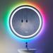 Orren Ellis Aevar RGB Lighted Anti-Fog Bathroom/Vanity Mirror w/ High-density 192 LEDs/m & Tempered Glass | 24 H x 24 W x 1.5 D in | Wayfair