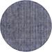 Blue 120 x 120 x 0.27 in Area Rug - Gracie Oaks Solid/Striped Liabah Runner Rug berry-Ivory Color Wool | 120 H x 120 W x 0.27 D in | Wayfair
