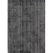 Gray 108 x 72 x 0.27 in Area Rug - Gracie Oaks Solid/Striped Liabah Area Rug Blackberry-Ivory Color Wool | 108 H x 72 W x 0.27 D in | Wayfair
