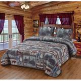 Loon Peak® It's a Wildlife Patchwork Woodland Animals Lake Cabin Outdoor Theme Decorative Quilt Bedding Set Polyester/Polyfill/Microfiber | Wayfair