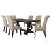Lark Manor™ Anubis Wood 7-Piece Dining Table Set Wood in Black/Brown | 30.5 H x 42 W x 84 D in | Wayfair A66FF8A11C7F4916B1B4BC412188A939