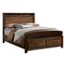 Wrigley King Storage Platform Bed Wood in Brown Laurel Foundry Modern Farmhouse® | 55.5 H x 79.38 W x 85.13 D in | Wayfair