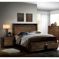 Wrigley Wood Cal King 2-Piece Bedroom Set Wood in Brown Laurel Foundry Modern Farmhouse® | 55.5 H x 79.38 W x 89.13 D in | Wayfair