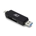 ACT SD Kartenleser USB C, unterstützt USB und USB C 3.0, Universal SD Kartenleser, Micro SD/SD/SDHC/SDXC/T-Flash, USB C Card Reader - AC6375