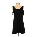 Soprano Casual Dress: Black Solid Dresses - Women's Size Small