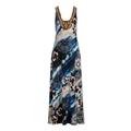 Boston Proper - Embellished Mixed Paisley Floral Maxi Dress - Multi - X Small