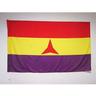 AZ FLAG Bandiera Repubblica Spagnola BRIGATE INTERNAZIONALI 150x90cm - Bandiera Spagna REPUBBLICANA