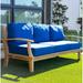 Posh Pollen Laurel Teak 82"Outdoor Sofa