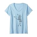 Disney Peter Pan Tinkerbell Sketch T-Shirt mit V-Ausschnitt