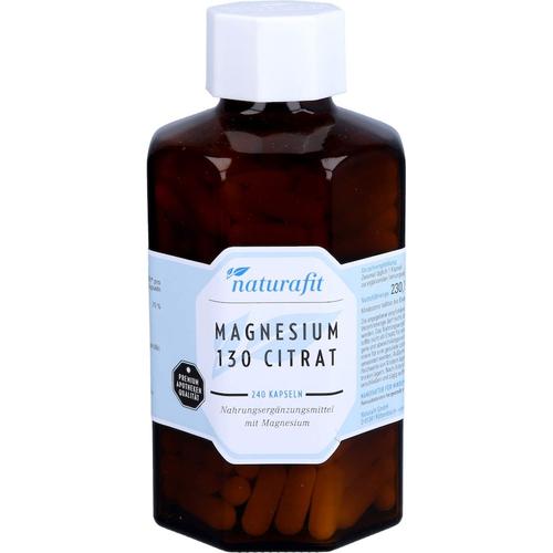 NaturaFit – Magnesium 130 Citr Kapseln Mineralstoffe