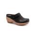 Wide Width Women's Marquette Mules by SoftWalk in Black Nubuck (Size 8 W)