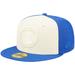 "Men's New Era Cream/Blue Detroit Pistons Cork Two-Tone 59FIFTY Fitted Hat"