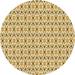 Green/Yellow 96 x 96 x 0.08 in Area Rug - Rug Tycoon 100% Machine Washable Patterned 2989 Area Rug /Chenille | 96 H x 96 W x 0.08 D in | Wayfair