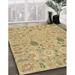 Green/White 48 x 48 x 0.08 in Area Rug - Rug Tycoon 100% Machine Washable Abstract 1650 Area Rug /Chenille | 48 H x 48 W x 0.08 D in | Wayfair