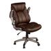 Red Barrel Studio® Executive Chair Upholstered in Brown | 43.5 H x 27.25 W x 27.5 D in | Wayfair A2C53AC7A53D40448A77A9FECA22A669