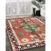 Green/Red 48 x 24 x 0.08 in Area Rug - Bungalow Rose 100% Machine Washable Traditional 3911 Area Rug /Chenille | 48 H x 24 W x 0.08 D in | Wayfair