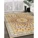 Brown/Yellow 144 x 96 x 0.08 in Area Rug - Canora Grey Chelsea-Ann Oriental Machine Woven Multi Area Rug /Chenille | Wayfair