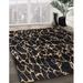 Black 120 x 96 x 0.08 in Area Rug - Everly Quinn 100% Machine Washable Abstract Area Rug Polyester/Chenille | 120 H x 96 W x 0.08 D in | Wayfair