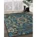 Green 72 x 48 x 0.08 in Area Rug - Bungalow Rose 100% Machine Washable Abstract 5334 Area Rug Polyester/Chenille | 72 H x 48 W x 0.08 D in | Wayfair