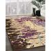 Brown/Indigo 72 x 48 x 0.08 in Area Rug - 17 Stories 100% Machine Washable Abstract 5404 Area Rug | 72 H x 48 W x 0.08 D in | Wayfair