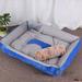 Tucker Murphy Pet™ Dog Kennel Pet Mat Dog Supplies Bed Dog Kennel Cotton in Gray/Blue | 6 H x 35.5 W x 27.5 D in | Wayfair