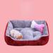 Tucker Murphy Pet™ Pet Nest Sleep House Comfortable Bed Dog Nest Cat Nest Four Seasons Soft Egg Tart Nest in Red/Gray | Wayfair