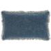 "Nicole Curtis Pillow Printed Stonewash Navy Throw Pillows 14"" X 24"" - Nourison 798019086947"