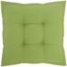 "Mina Victory Outdoor Pillows Flange Seat Cushion Green Seat Cushion 18"" X 18"" X 3"" - Nourison 798019080136"