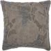 "Mina Victory Luminescence Distressed Texture Charcoal Throw Pillows 18"" x 18"" - Nourison 798019059507"