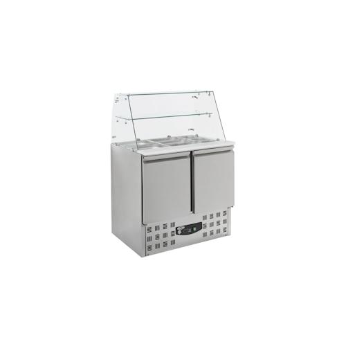 CombiSteel Gekühlte Saladette mit Glas 2 Türen