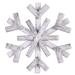 Sunset Vista Designs 420159 - White Wooden Snowflake 14" (16428) Christmas Wall Decor