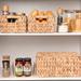 StorageWorks Water Hyacinth Storage Basket with Lid, Natural Wicker Storage Baskets, Handmade Woven Basket, 3-Pack