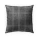 COASTAL PLAID CHARCOAL Double Sided Indoor|Outdoor Pillow By Kavka Designs