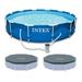 INTEX 12'x30" Metal Frame Swimming Pool with Filter Pump & Pool Cover (2-Pack) - 74.1