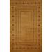 Tribal Oriental Gabbeh Kashkoli Area Rug Hand-knotted Wool Carpet - 5'5" x 7'10"