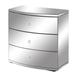 Millenium Bent Mirror 3-drawer Chest