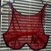 Pink Victoria's Secret Intimates & Sleepwear | New Pink Victoria Secret Bra. Never Worn. Red Lace, See Though. | Color: Red | Size: 32d