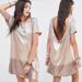 Free People Dresses | Freepeople Boho Blush Ombr Sequin Open Back Dress | Color: Cream/Tan | Size: Xs